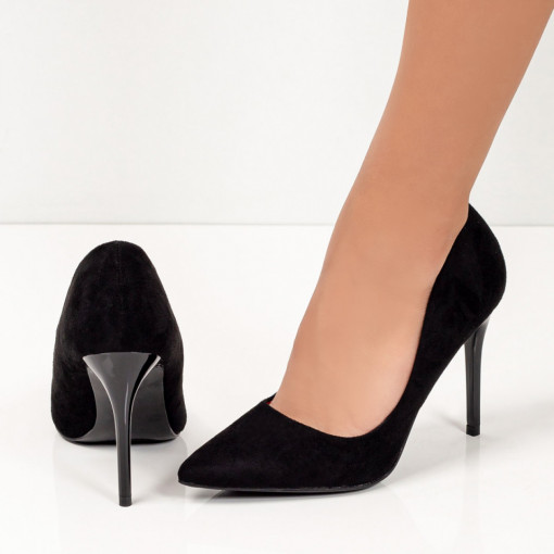 Pantofi clasici Stiletto, Pantofi dama negri Stiletto cu toc subtire MDL05621 - modlet.ro