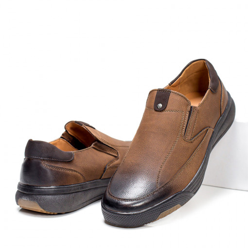 Pantofi casual clasici barbati, Pantofi casual barbati maro MDL06068 - modlet.ro