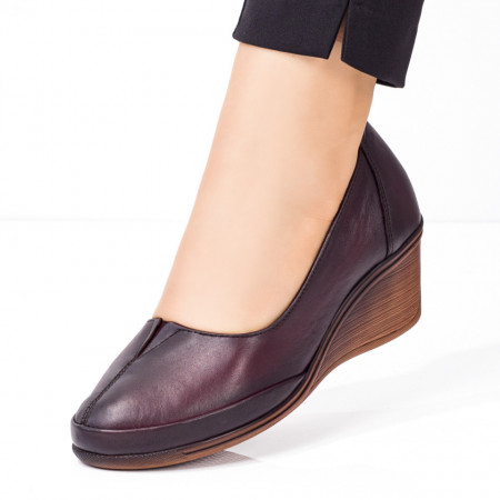 Pantofi casual dama visinii cu platforma din Piele naturala MDL033896