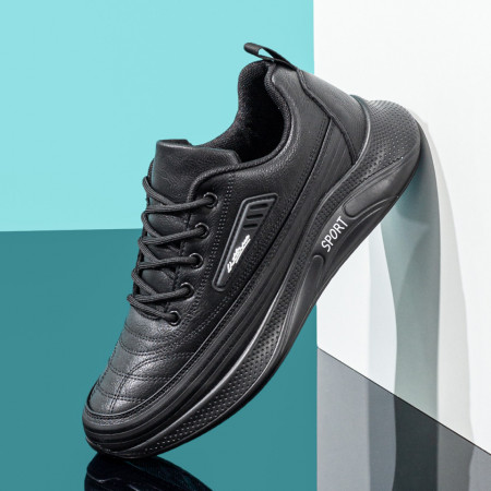 Pantofi sport negri cu alb barbati MDL00020