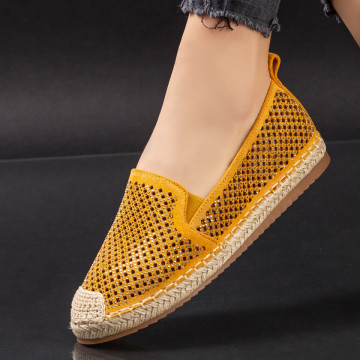 Espadrile dama galbene MDL00958