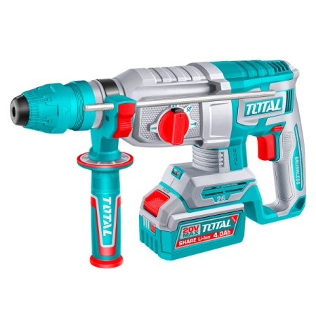 CIOCAN ROTOPERCUTOR TOTAL - 2.5J MOTOR FARA PERII (INCLUDE 2 ACUMULATORI, INCARCA - Img 3