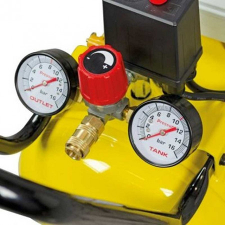 Compresor Silent 50L Stanley 2.6CP / 2000W 8Bar 270L/min 68dB - SXCMS2652HE - Img 2