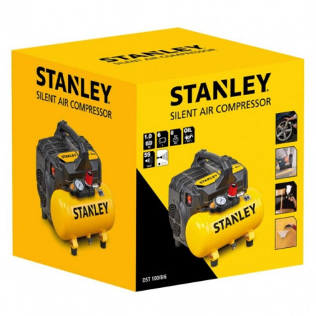 Compresor Silent fara ulei 1CP 8bar Stanley DST 100/8/6 - Img 6