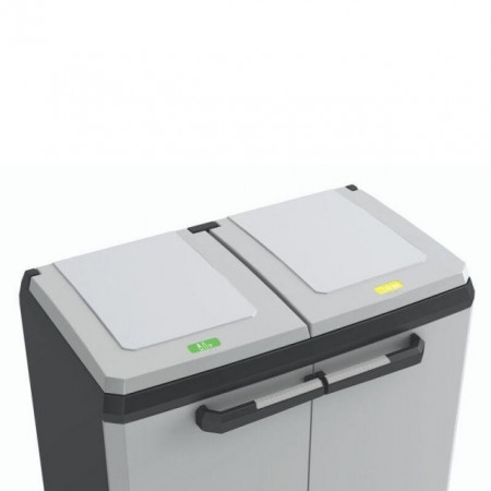 Dulap 2 usi pentru reciclare gri Keter Split Basic - Img 4