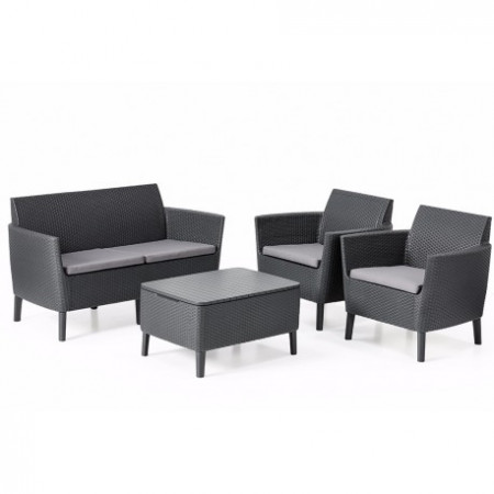 Set mobilier gradina Curver Salemo gri