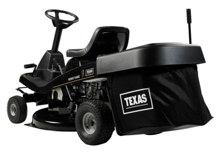 Texas Rider 7600E tractoras pentru tuns gazonul 3 in 1, 12CP, benzina, latime taiere 760mm, inaltime taiere 30-76mm, sac colector 170l, pornire electrica - Img 4