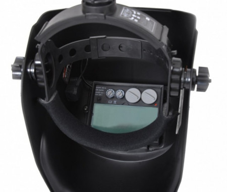 Masca sudura cu indicator pentru baterie descarcata, 0.49 kg Hecht 900241 - Img 2