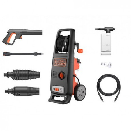 Masina de spalat cu presiune Black+Decker 1700W 130 Bar cu tambur + perie rotativa - BXPW1700PE - Img 2