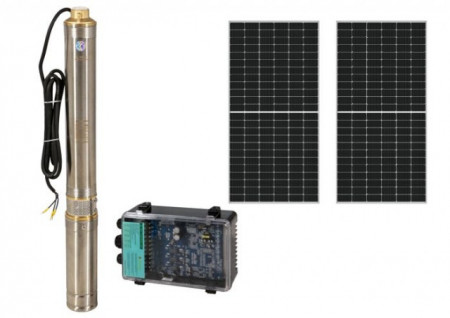 Progarden Pachet 3TSC3.5-50-48/500 Pompa submersibila 1", solar, 500W/48V, MPPT, 50m, 3.5mch, multietajata, apa curata + 2 x SP460M-72H Panou fotovoltaic
