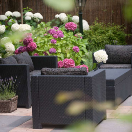 Scaun imitatie rattan graphit Keter Provence - Img 2