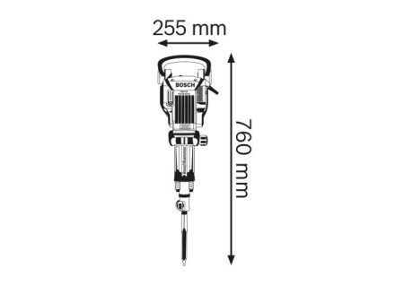 Bosch GSH 16-30 Ciocan demolator 1750W, 41J, hexagon 30mm + accesorii - Img 2