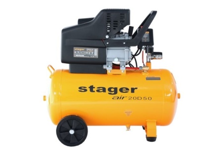 Compresor aer Stager Air 14DS24 , 24L, 8bar, 135 L/min, monofazat, angrenare directa, silentios - Img 2
