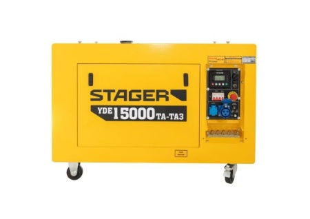 Generator profesional Stager YDE15000TA-TA3, 11.5 kW, DualPower 230-400V, insonorizat, diesel, 3000rpm, pornire electrica - Img 5