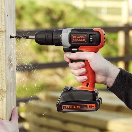 Masina de gaurit si insurubat cu acumulator Black + Decker BCD001C1 18V 37Nm + incarcator - Img 2