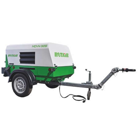 Motocompresor ROTAIR MDVN 32B debit 3100l/min, 7 bar motor Briggs&amp;Stratton 40 cp, tractabil rutier - Img 3