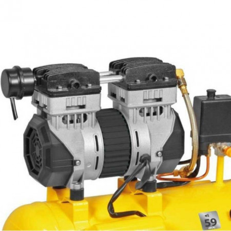 Compresor Silent Stanley SXCMS1324HE 24L 1.3 CP / 1000W 8 Bar 150 L/min 62dB - Img 2