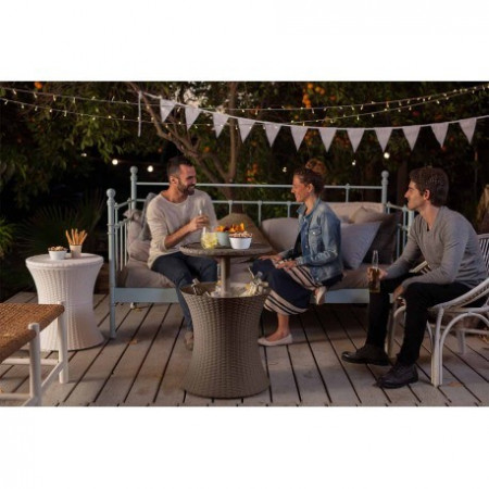 Mini bar gradina Curver Pacific Cool Bar rattan maro - Img 2
