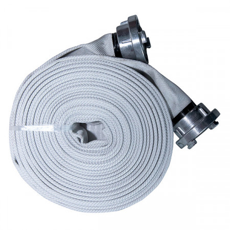 Rola de 20m furtun refulare tip pompieri DKD - 2&quot; 10 bar cu cuple direct - Img 2