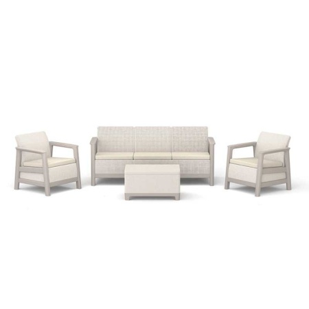 Set mobilier de terasa, aspect iuta, Keter Scandi - Img 7