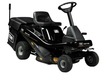 Texas Rider 7600E tractoras pentru tuns gazonul 3 in 1, 12CP, benzina, latime taiere 760mm, inaltime taiere 30-76mm, sac colector 170l, pornire electrica