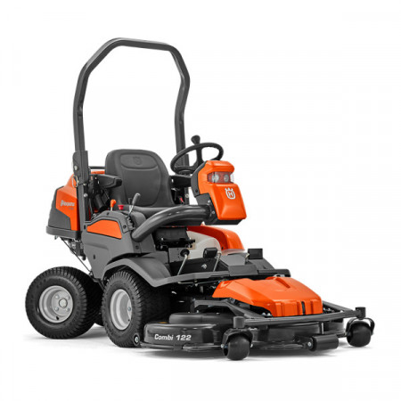 Tractoras de tuns gazonul, cu masa de taiere frontal, Husqvarna P 524