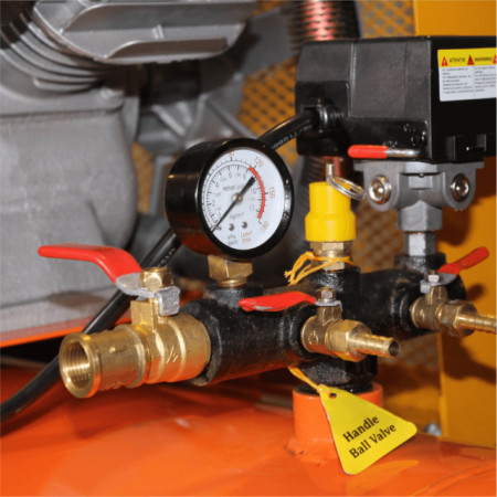 Compresor aer Bisonte SW102-170, debit aer 1.179 l/min., motor 400V - Img 3