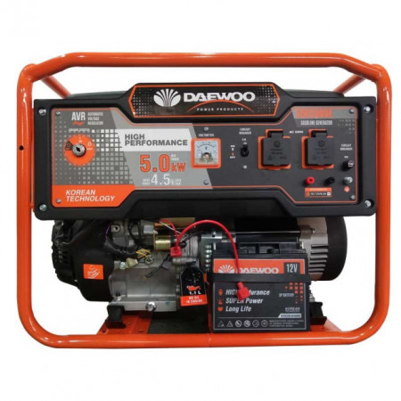 Generator Daewoo GDK5000E 4.5kW max 5kW starter electric
