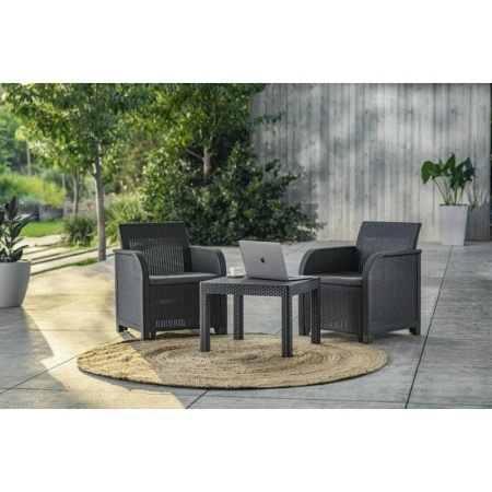 Set mobilier balcon graphite Keter Rosalie - Img 5