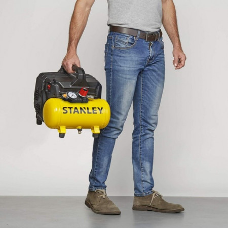 Compresor Silent fara ulei 1CP 8bar Stanley DST 100/8/6 - Img 4