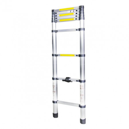 Scara telescopica de aluminiu, 9trepte, 2.6m, Bisonte, STR1026 - Img 3