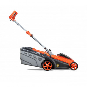 Masina de tuns gazon Redback E137C+Trimmer E312D pachet cu acumulatori si incarcator - Img 5