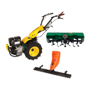 Motocultor multifunctional ProGarden BT330 9CP cu freza 90 cm si bara cosire