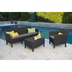 Set mobilier gradina graphite Keter Salemo - Img 3