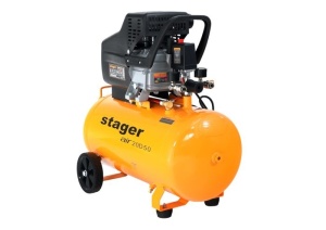 Compresor aer Stager Air 20D50 , 50L, 8bar, 200L/min, monofazat, angrenare directa - Img 2