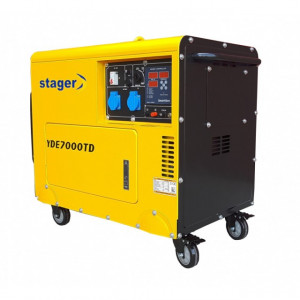 Generator insonorizat Stager YDE7000TD, diesel, monofazat - Img 2