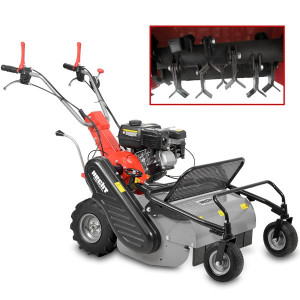 HECHT 5812 Aerator de gazon cu motor pe benzina, 7.7 CP, latime de lucru 60 cm - Img 4