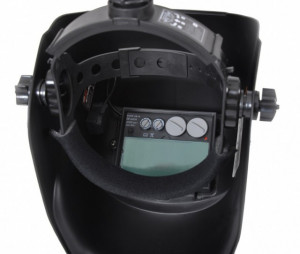 Masca sudura cu indicator pentru baterie descarcata, 0.49 kg Hecht 900241 - Img 2