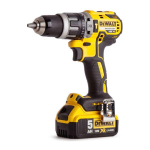 Masina de gaurit si insurubat cu percutie DeWalt cu 2 acumulatori 18V XR 5Ah motor fara perii - DCD796P2