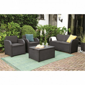 Set mobilier gradina 4 locuri grafit Keter Modena - Img 2