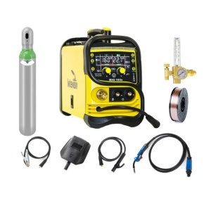 Pachet complet sudura MIG/MAG: MIG 160s Intensiv, 230 V, 160 A, Butelie corgon 8l (plina), rola otel 5kg - 0.8mm - Img 2