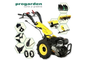 ProGARDEN Pachet Campo U16E Motocultor 14CP + BC120M Bara cosire + 3xPlug + FT90 Freza tractata + 2xRoti metalice RM47 + 2xCuple + 4L Ulei
