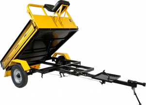 Remorca 600kg motocultor, 1 osie, prindere bolt ProGARDEN Campo RM600C - Img 4
