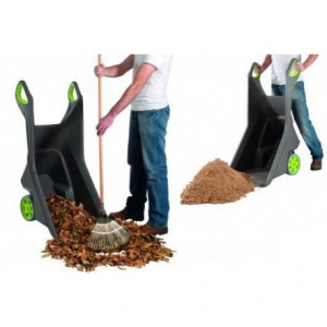 Roaba Curver 100 L cu manere si roti cauciucate - Img 3
