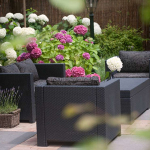 Scaun imitatie rattan graphit Keter Provence - Img 2