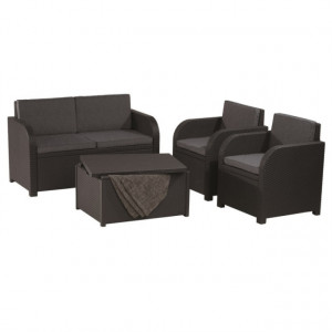 Set mobilier gradina 4 locuri grafit Keter Modena - Img 3