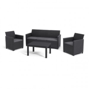 Set mobilier gradina 5 locuri graphite Keter Claire