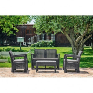 Set mobilier gradina Curver Tarifa gri - Img 2