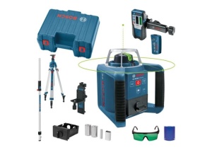 Bosch GRL 300 HVG Nivela laser rotativa + BT 300 Trepied + GR 240 Rigla