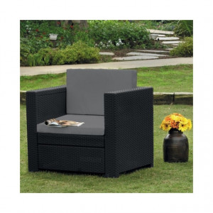 Scaun imitatie rattan graphit Keter Provence - Img 3